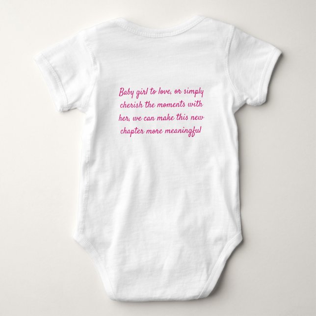 Body Para Bebê macacão de bebê para recém-nascidos (Verso)
