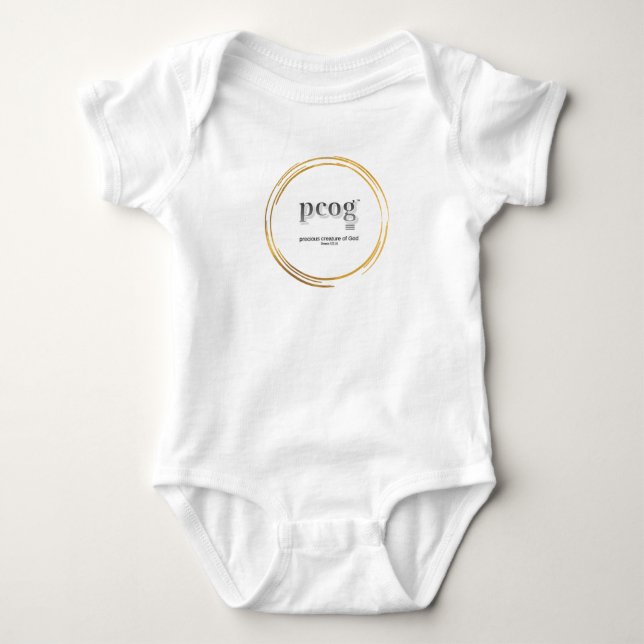 Body Para Bebê macacão de bebé pcog WHISPY GOLD CIR palavras+escr (Frente)