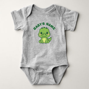 Body Para Bebê Macacão de Bebê Personalizado Jacaré Fofo