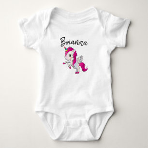Body Para Bebê Macacão de Bebê Unicórnio Personalizado