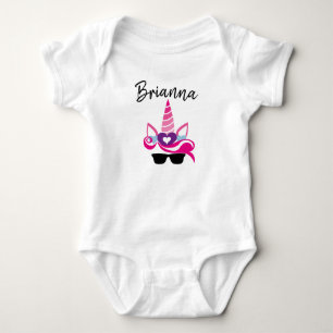 Body Para Bebê Macacão de Bebê Unicórnio Personalizado