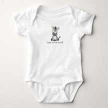 macacão de bebê zebra único