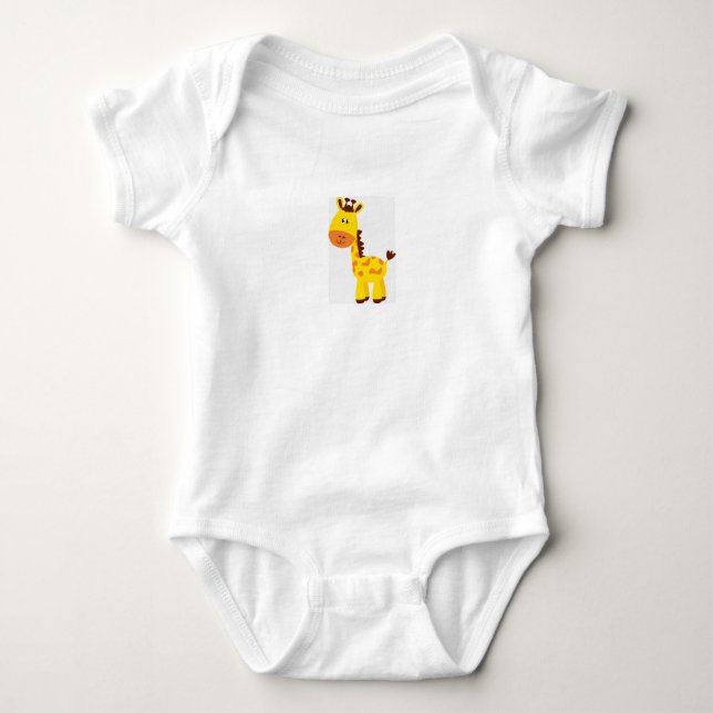 Body Para Bebê macacão de dormir para bebê girafa (Frente)