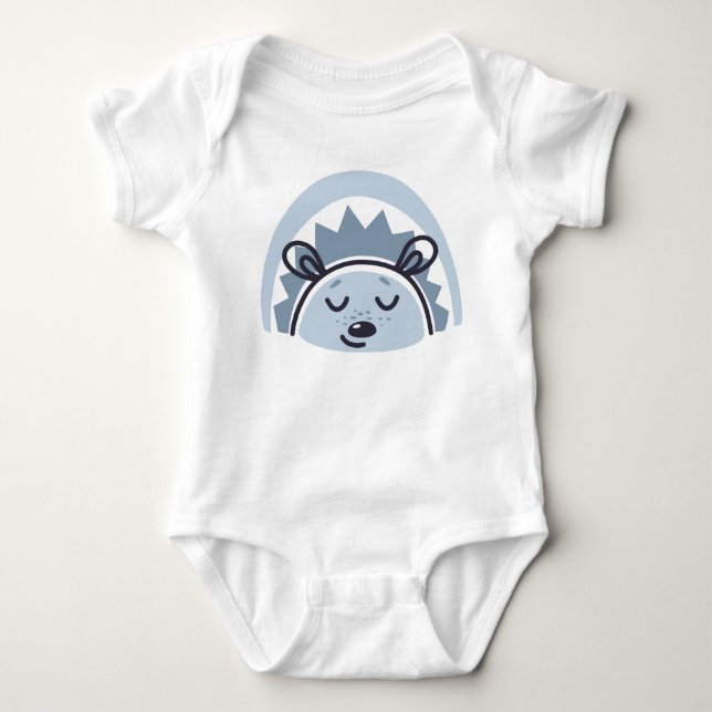 Body Para Bebê Macacão de dormir para bebê ouriço fofo (Frente)