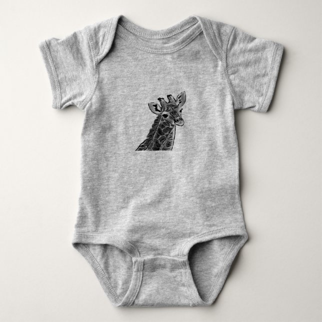 Body Para Bebê macacão de girafa BEBÊ (Frente)