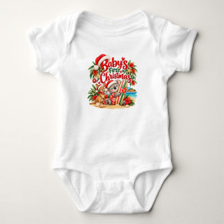 Body Para Bebê Macacão de Natal para Bebê Australiano com Coala