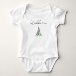 Body Para Bebê Macacão de Natal Personalizado para Bebê William 1