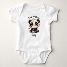 Body Para Bebê Macacão de panda fofo personalizável