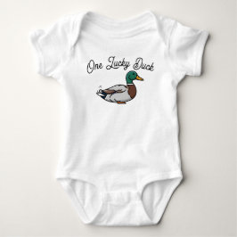 Body Para Bebê macacão de pato mallard One Lucky Duck