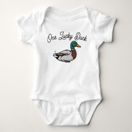 Body Para Bebê macacão de pato One Lucky Duck