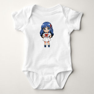 Body Para Bebê Macacão de Personagem Kawaii Chibi