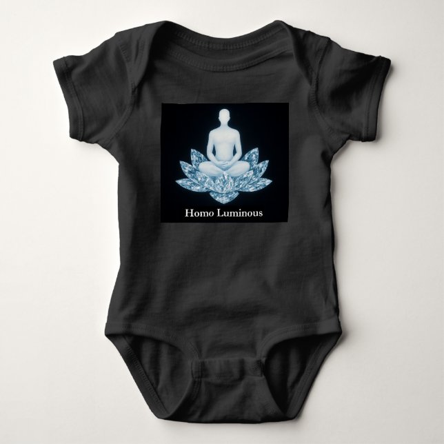 Body Para Bebê Macacão de Uma Peça para Bebê Homo Luminoso (Frente)