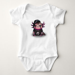 Body Para Bebê Macacão do Axolote Gótico, Bodysuit de Bebê