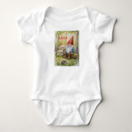 Body Para Bebê Macacão personalizado de gnomo para bebê