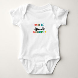Body Para Bebê Macacão Uma Peça Milk then Burpees