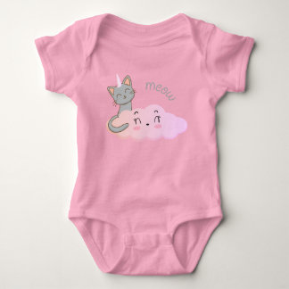 Body Para Bebê macacãozinho unicat cloud meow para bebê