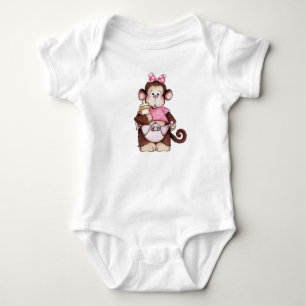 Body Para Bebê Macaco-Bebê