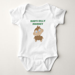 Body Para Bebê Macaco bobo - Fita de Porte para Bebê Jersey