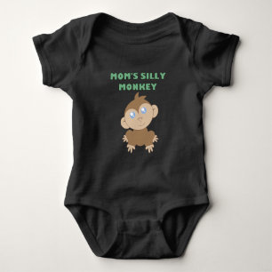 Body Para Bebê Macaco bobo - Fita de Porte para Bebê Jersey