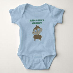 Body Para Bebê Macaco bobo - Fita de Porte para Bebê Jersey