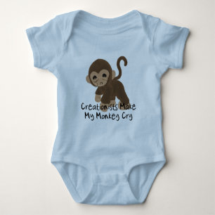 Body Para Bebê Macaco de grito