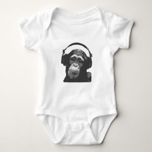 BODY PARA BEBÊ MACACO DO DJ
