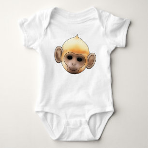 Body Para Bebê Macaco do gengibre do bebê