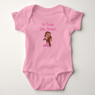 Body Para Bebê Macaco mamãe