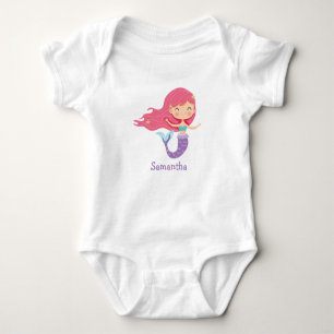 Body Para Bebê Macaquinho de Mermaid
