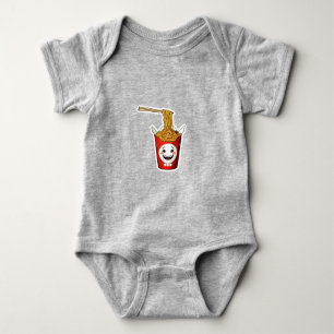 Body Para Bebê macarrão sorridente
