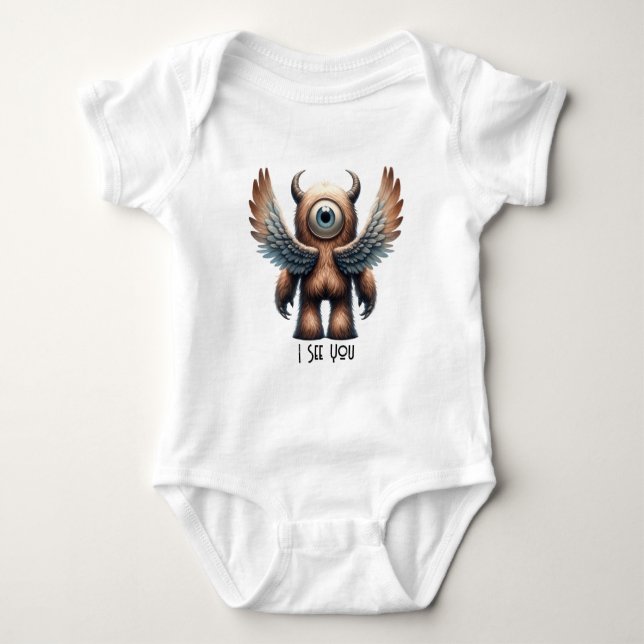 Body Para Bebê MacGregor - T-Shirt Monstro de Um Olho (Frente)