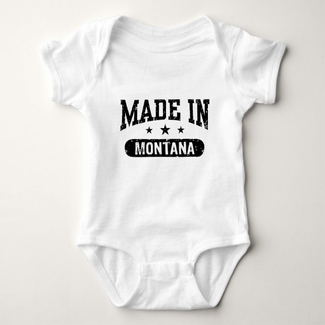 Body Para Bebê Made In Montana (Frente)