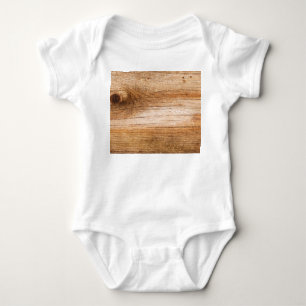 Body Para Bebê Madeira de abeto natural: superfície texturizada
