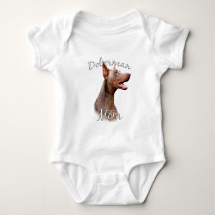 Body Para Bebê Mãe de Doberman Pinscher (Isabella) 2