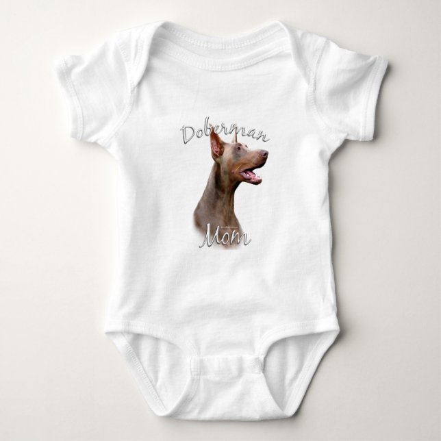 Body Para Bebê Mãe de Doberman Pinscher (Isabella) 2 (Frente)