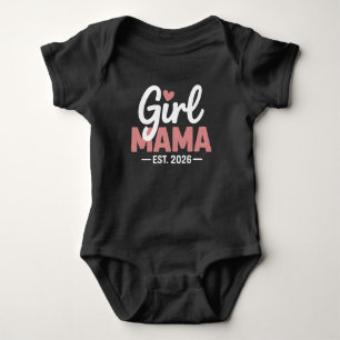 Body Para Bebê Mãe de Menina Est 2026 Revelação de Gravidez Nova
