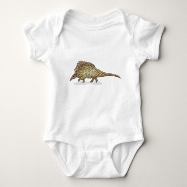 Body Para Bebê Mãe e bebê pangolin baby com um casaco (Frente)