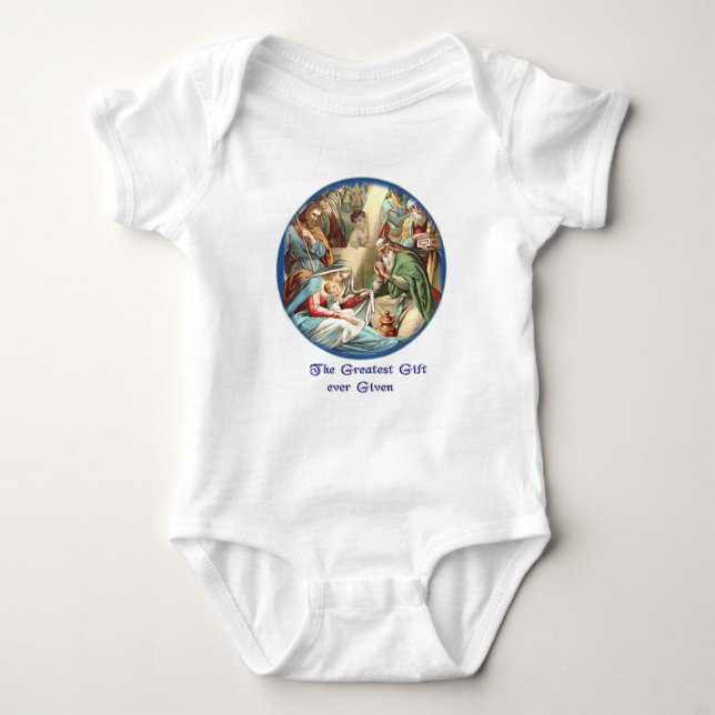 Body Para Bebê Mãe Mary (Frente)