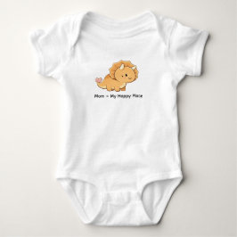 Body Para Bebê Mãe = Meu Lugar Feliz – Ilustração Fofo de Bebê Tr