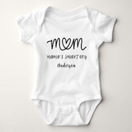 Body Para Bebê Mãe Nome Personalizado Fofo Moderno 