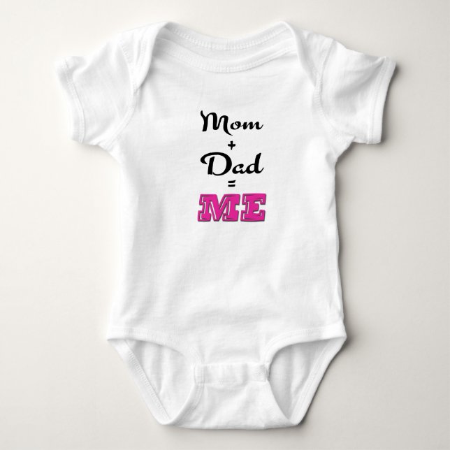 Body Para Bebê Mãe + Pai = ME (Frente)