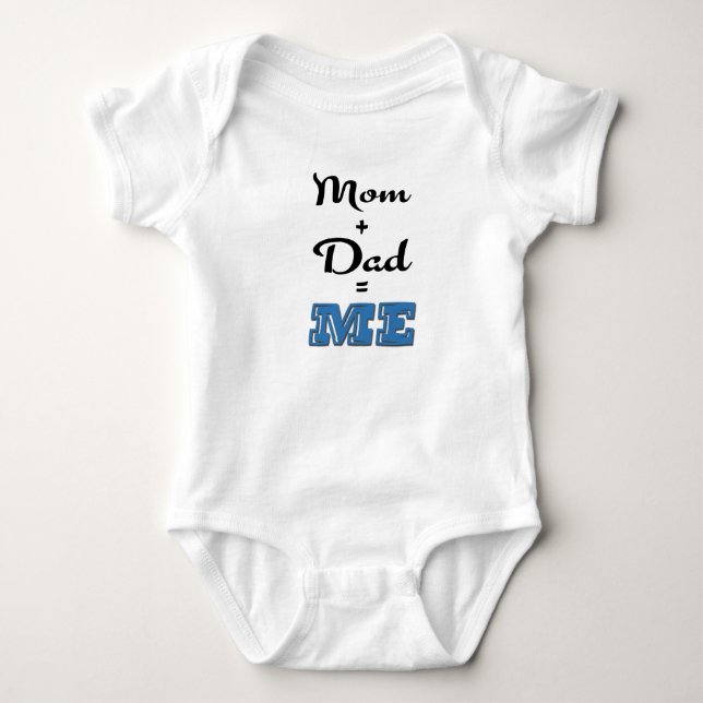 Body Para Bebê Mãe + Pai = ME (Frente)