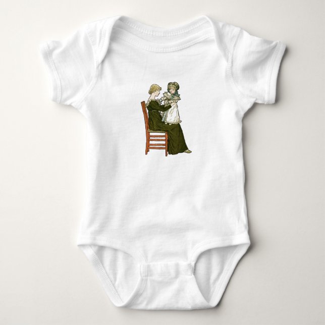 Body Para Bebê Mãe Vitoriana Bebê Greenaway (Frente)