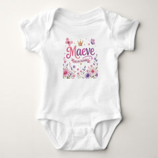 Body Para Bebê Maeve – Doce Nome Irlandês Significando "Aquela Qu