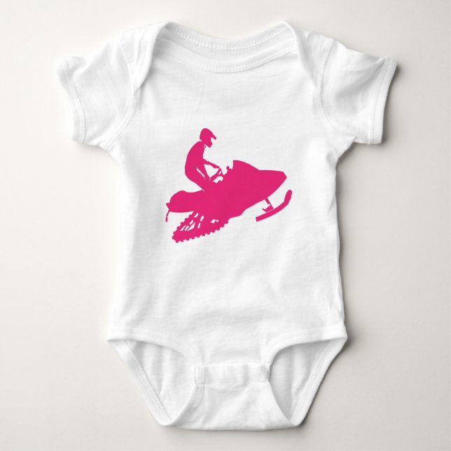 Body Para Bebê Magenta-Snowmobiler (Frente)