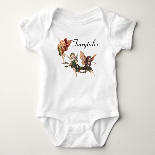 Body Para Bebê Magia de Fada de Conto de Fadas (Frente)