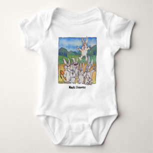 Body Para Bebê Magic Hoppens Cartoon Bunnies Cute Baby