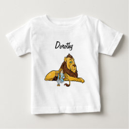 Body Para Bebê Mágico Vintage de Oz, Dorothy e Toto com Leão