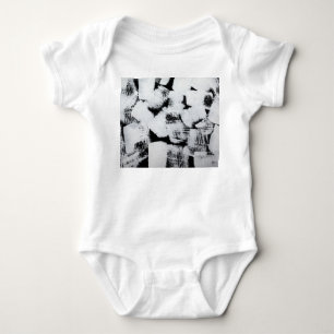 Body Para Bebê Magnólias da primavera, design de tecido elegante.