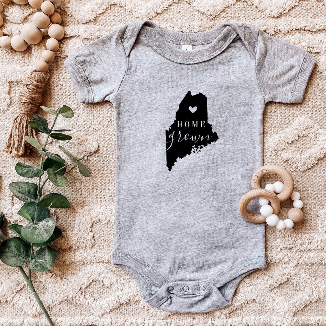 Body Para Bebê Maine Home Grown State Tee (Criador carregado)